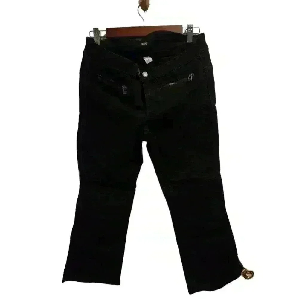 P7047 bdg black zipper pocket straight leg jeans size 30
